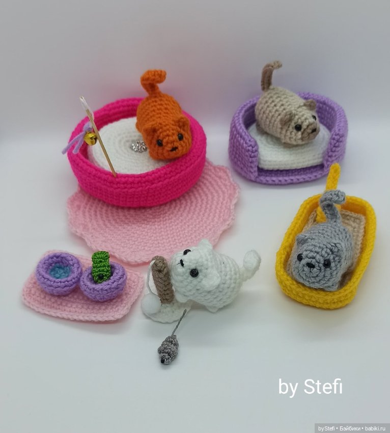 Готова показать новый набор. Котёнок с аксессуарами. Авторская работа (фото 4)