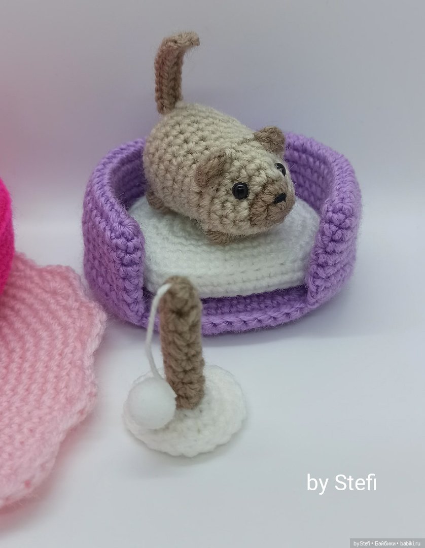 Готова показать новый набор. Котёнок с аксессуарами. Авторская работа