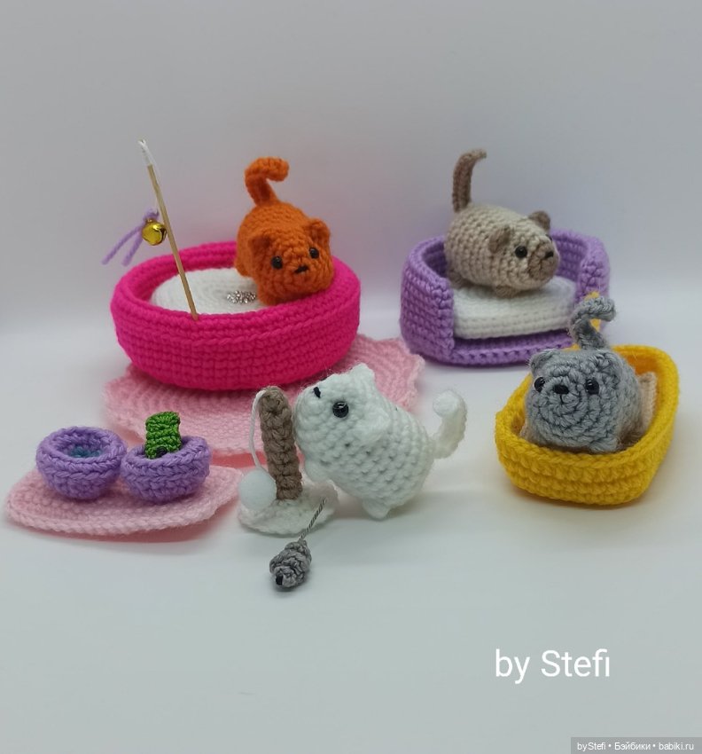 Готова показать новый набор. Котёнок с аксессуарами. Авторская работа (фото 5)