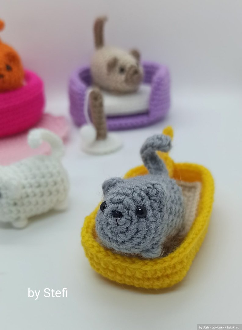 Готова показать новый набор. Котёнок с аксессуарами. Авторская работа (фото 7)