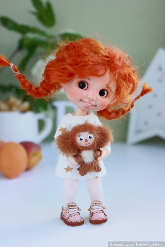 Моё рыжее солнышко ob11 — Авторские куклы ручной работы: текстильные (фото 4)