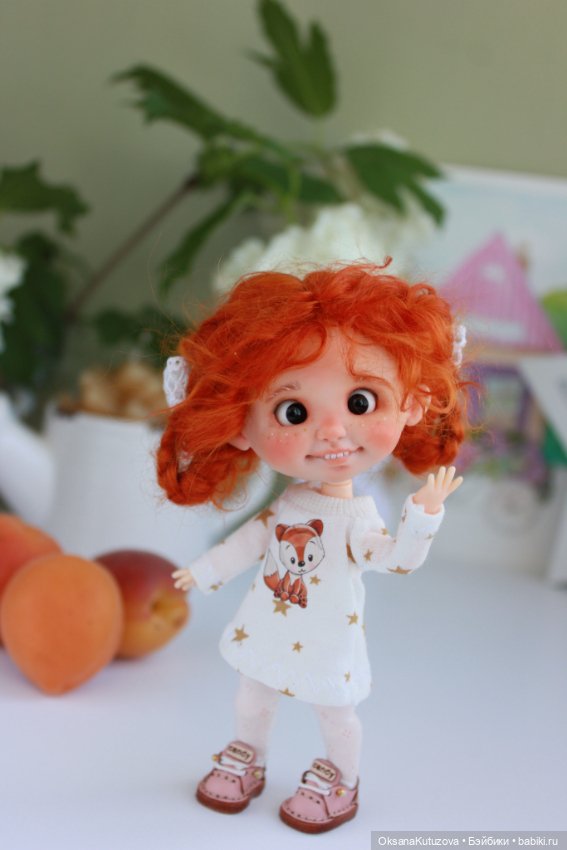Моё рыжее солнышко ob11 — Авторские куклы ручной работы: текстильные (фото 2)