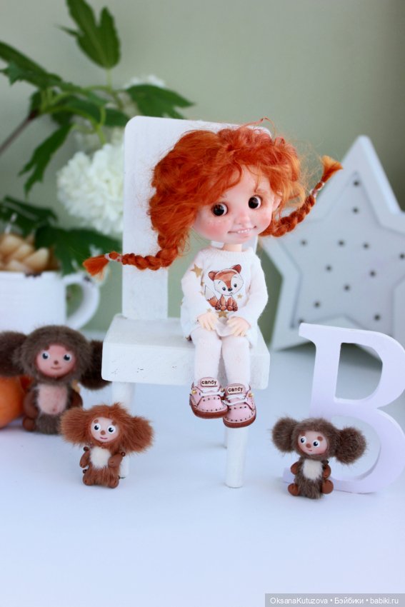 Моё рыжее солнышко ob11 — Авторские куклы ручной работы: текстильные (фото 3)