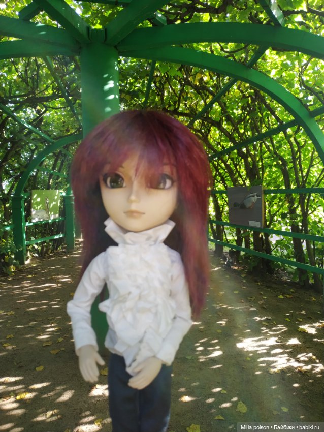 Манабу Сато гуляет по усадьбе Архангельское (фото 10)