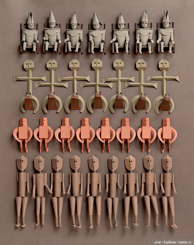 Cкульптуры из бумаги и картона от Ирвинг Харпер (Irving Harper) (фото 6)