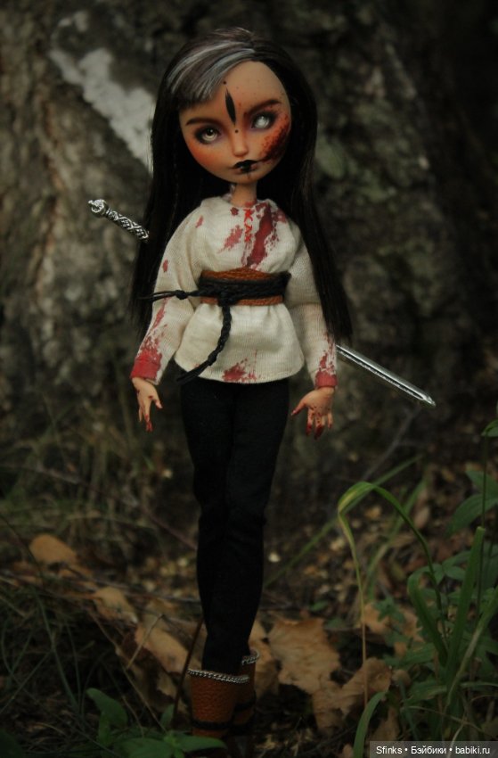 После боя — ООАК Monster High и Ever After High: репейнт (фото 4)