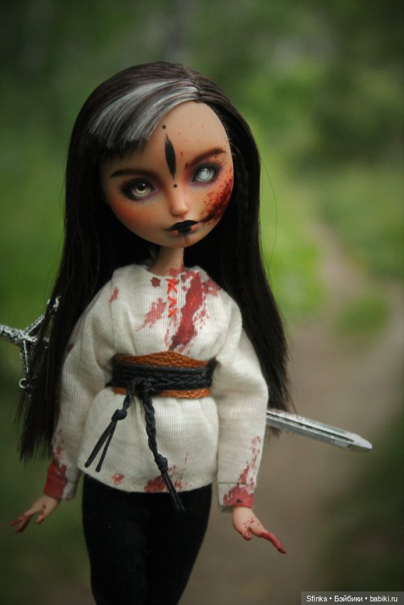 После боя — ООАК Monster High и Ever After High: репейнт