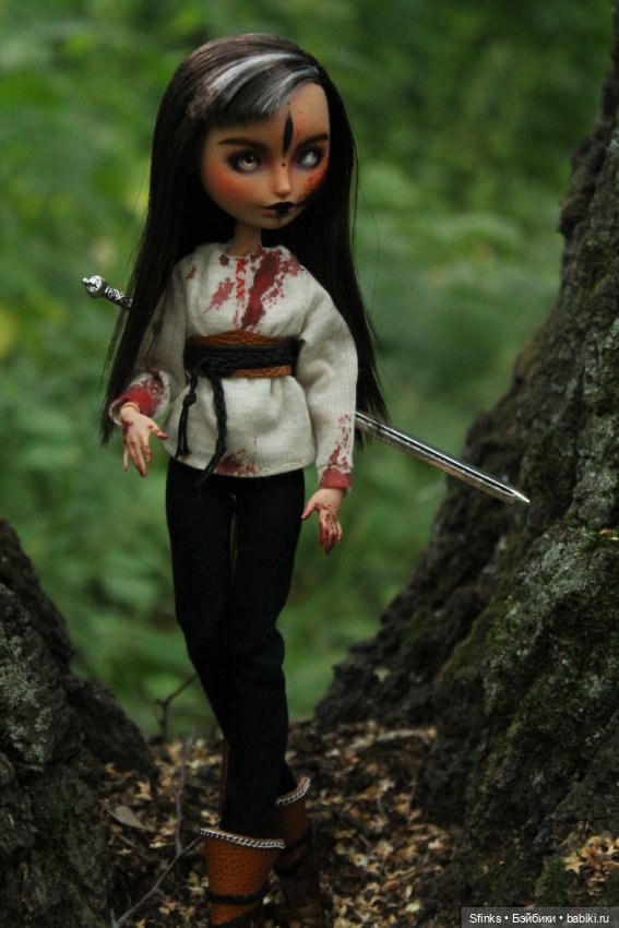 После боя — ООАК Monster High и Ever After High: репейнт (фото 7)