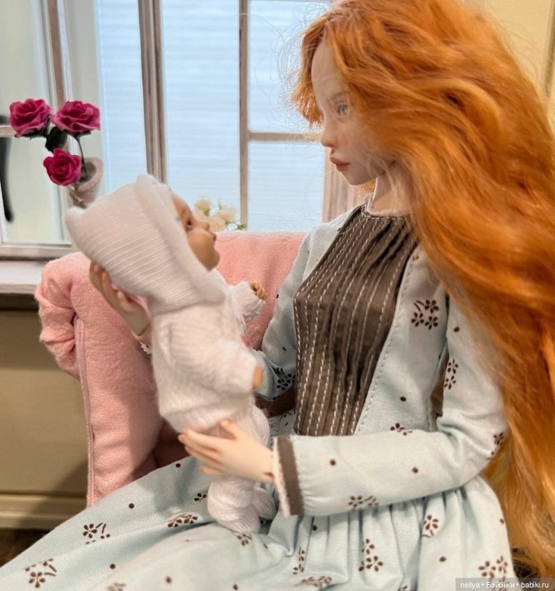 Кнопочка. Ростик 9 см — Авторские миниатюрные куклы: лепка (фото 10)