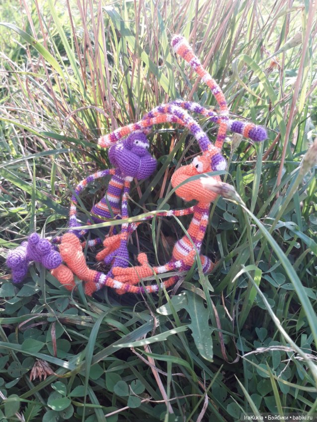 Новая парочка Кренделей — Вязаные игрушки и амигуруми: крючком (фото 2)