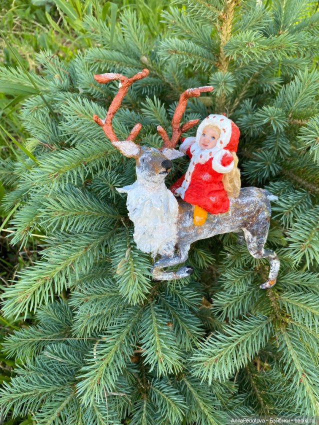 Мои елочные игрушки — Ватные игрушки на елку: ретро (фото 6)