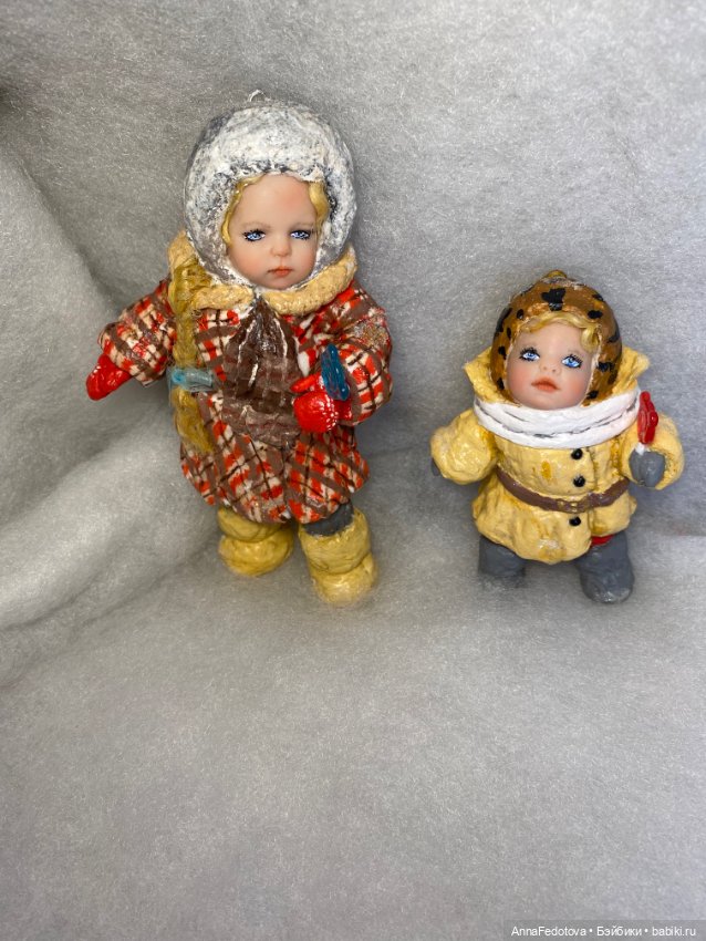 Мои елочные игрушки — Ватные игрушки на елку: ретро (фото 8)