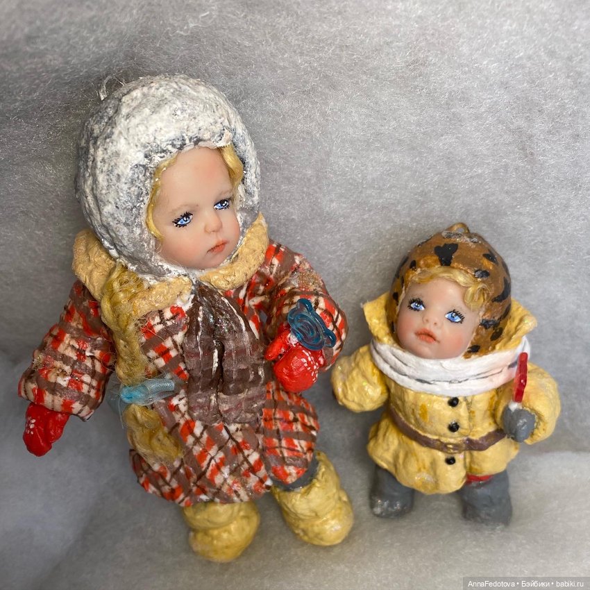 Мои елочные игрушки — Ватные игрушки на елку: ретро (фото 10)