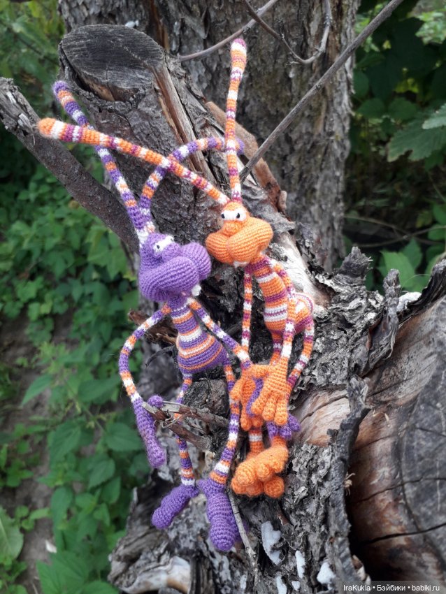 Новая парочка Кренделей — Вязаные игрушки и амигуруми: крючком (фото 7)