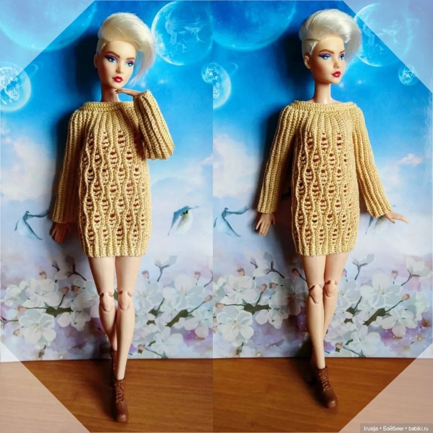 Мои повязушки за этот год. Одежда для кукол барби (фото 8)