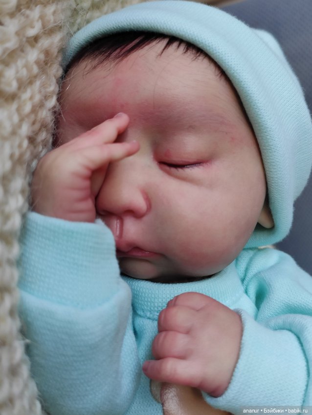 Только родился. Авторская кукла Кондрашовой Ирины