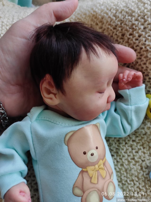 Только родился. Авторская кукла Кондрашовой Ирины