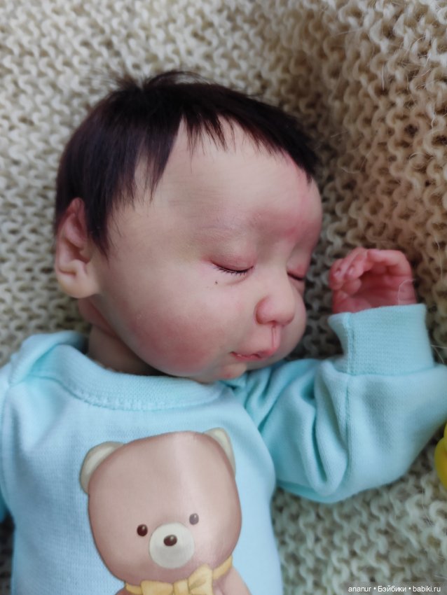 Только родился. Авторская кукла Кондрашовой Ирины