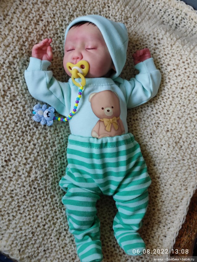 Только родился. Авторская кукла Кондрашовой Ирины