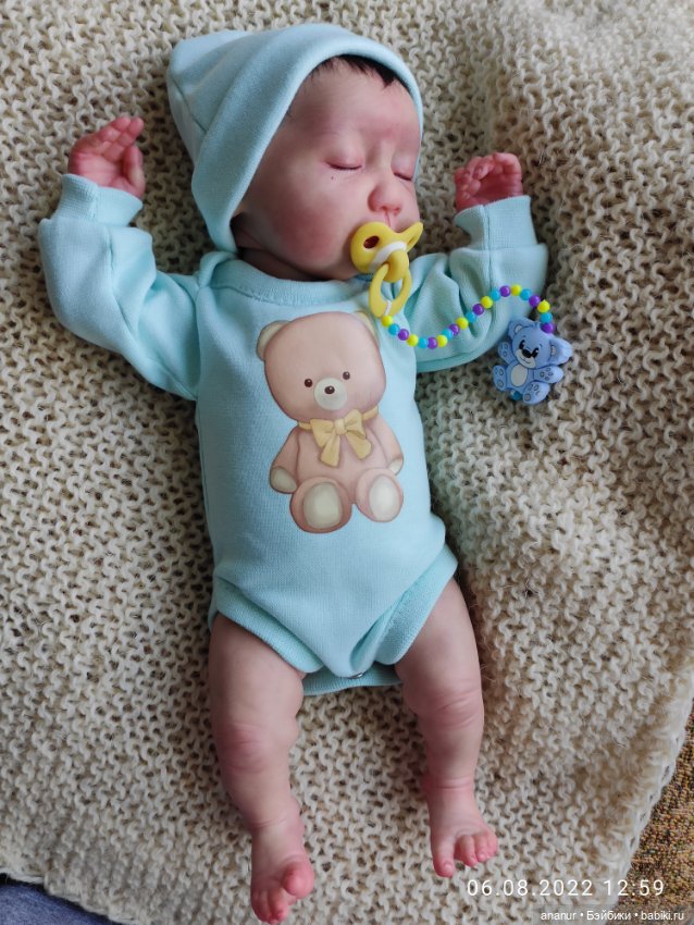 Только родился. Авторская кукла Кондрашовой Ирины