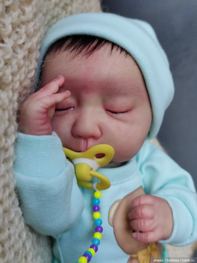 Только родился. Авторская кукла Кондрашовой Ирины