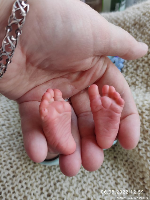 Только родился. Авторская кукла Кондрашовой Ирины