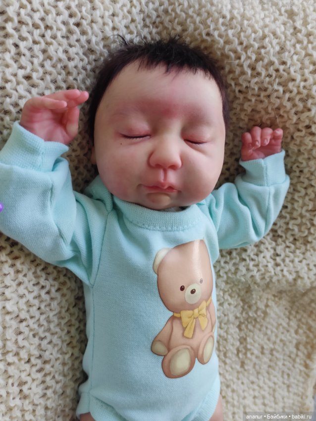 Только родился. Авторская кукла Кондрашовой Ирины