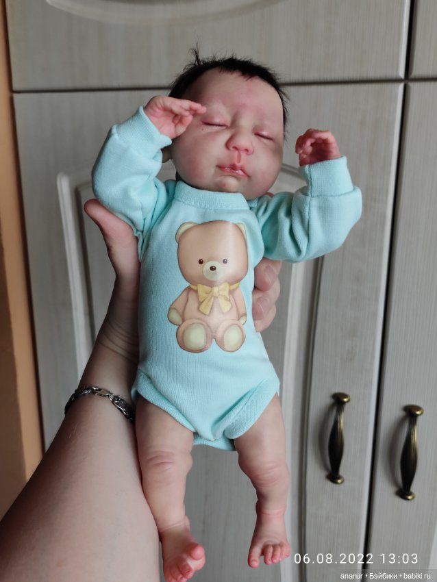 Только родился. Авторская кукла Кондрашовой Ирины