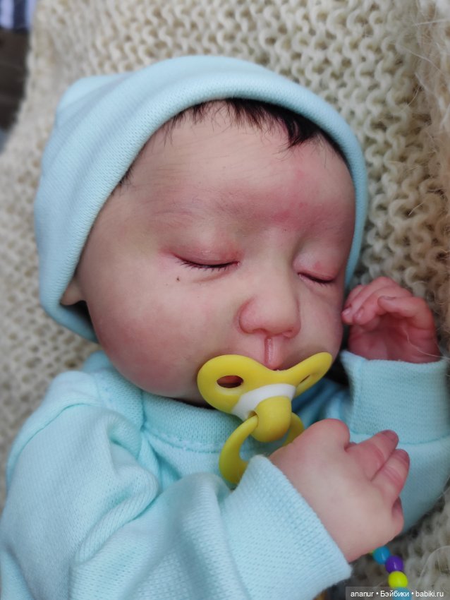 Только родился. Авторская кукла Кондрашовой Ирины