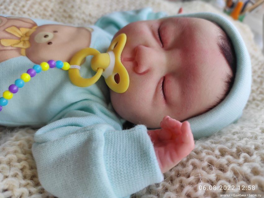 Только родился. Авторская кукла Кондрашовой Ирины