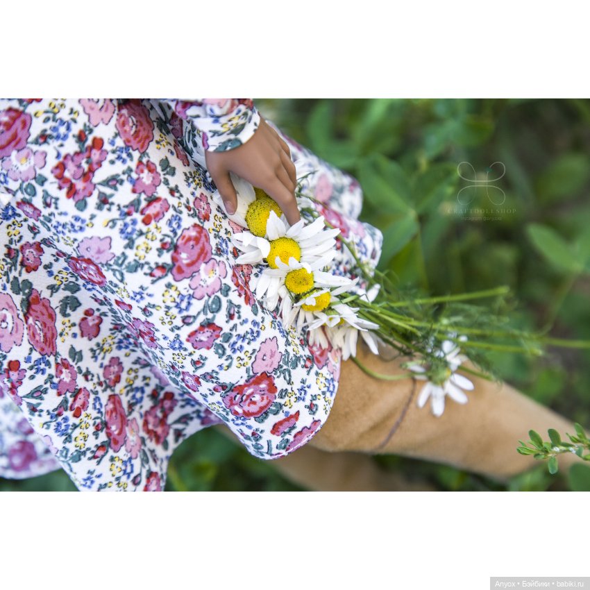 Цветочные платья и много фото на природе