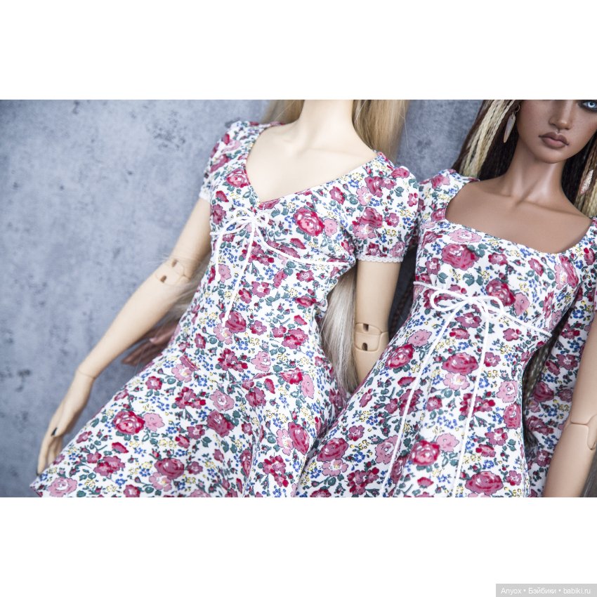 Цветочные платья и много фото на природе