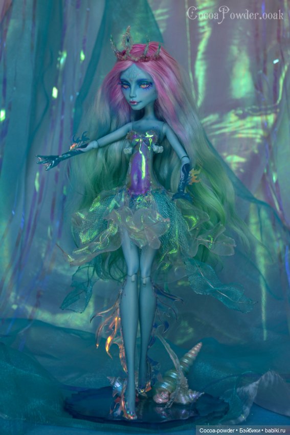 ООАК Морская царевна — ООАК Monster High и Ever After High: репейнт