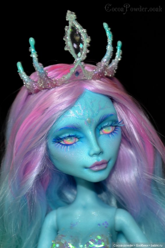 ООАК Морская царевна — ООАК Monster High и Ever After High: репейнт (фото 7)