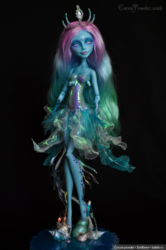 ООАК Морская царевна — ООАК Monster High и Ever After High: репейнт (фото 2)
