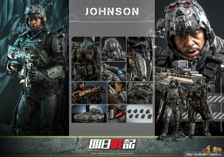 Hot Toys - Командир Джонсон в масштабе 1/6 по мотивам фильма «Войны будущего» (фото 6)