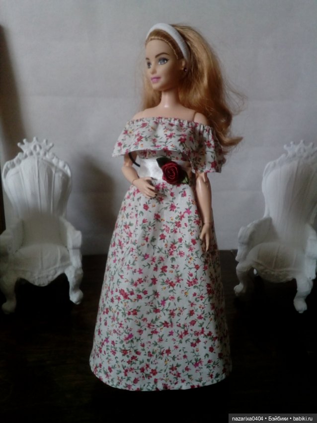 Выкройка платья на девушек Phicen, Барби и похожих фигур (фото 5)