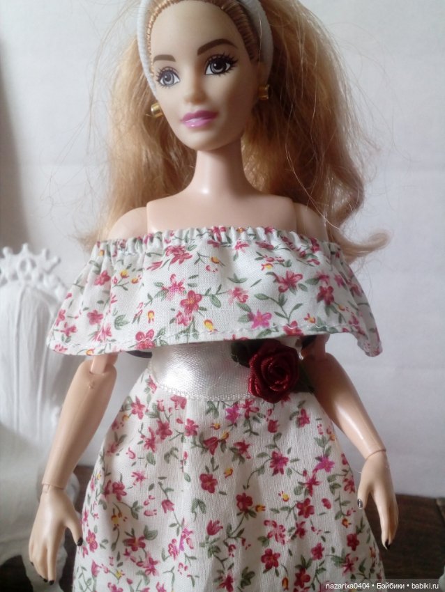 Выкройка платья на девушек Phicen, Барби и похожих фигур (фото 4)