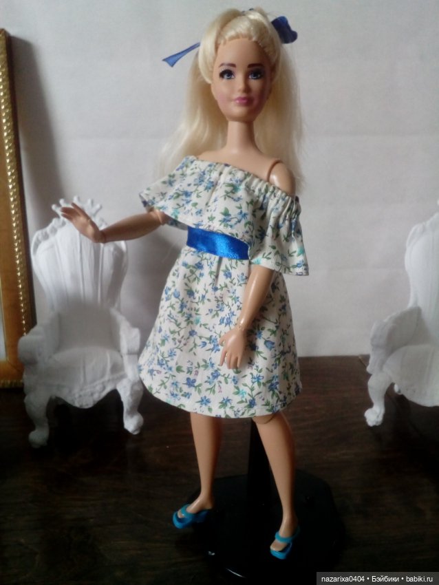 Выкройка платья на девушек Phicen, Барби и похожих фигур (фото 7)