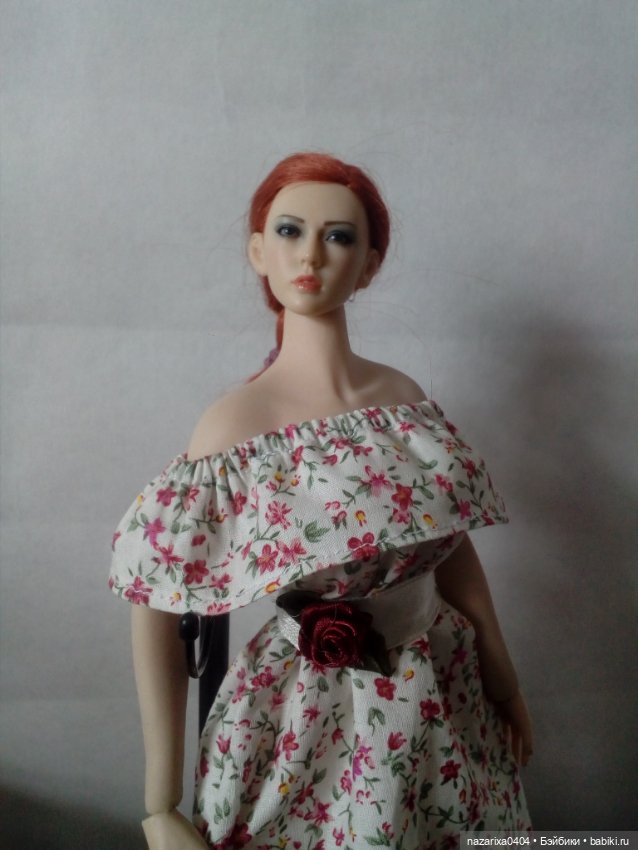 Выкройка платья на девушек Phicen, Барби и похожих фигур (фото 10)