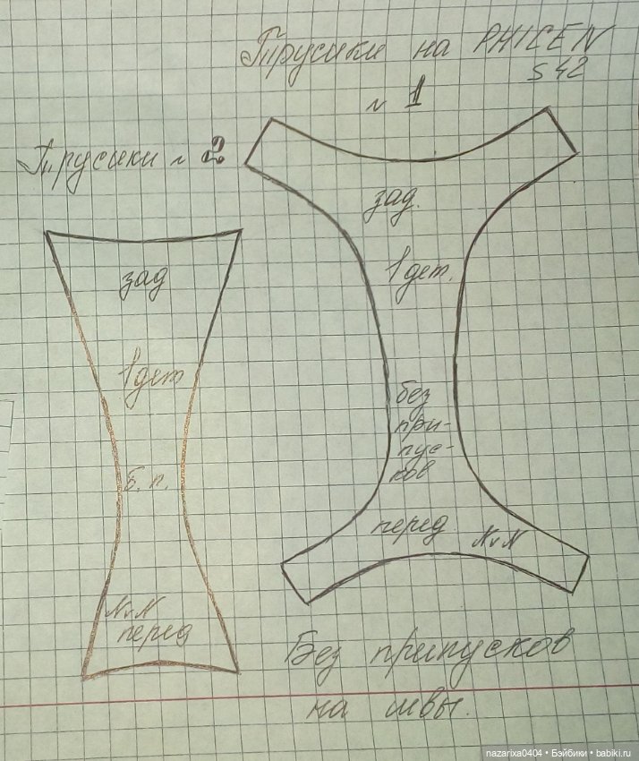 "ФАНТАЗИИ В КРАСНОМ..." (выкройка трусиков)