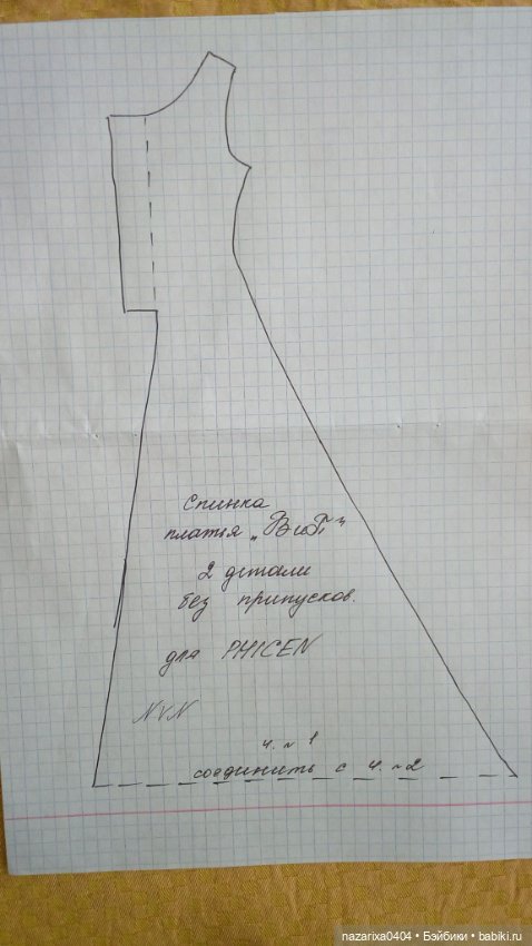 Принцесса из средневековья. Выкройка платья