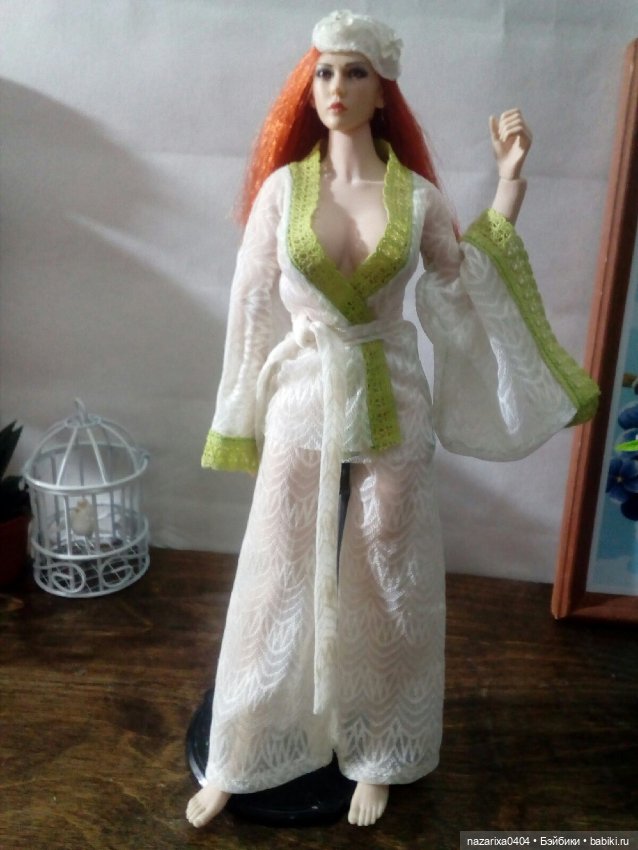 Кимоно-пижама и кимоно-халатик выкройка для Phicen (фото 7)