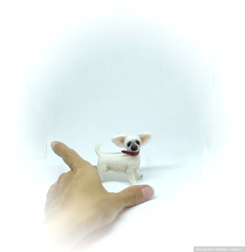Чихуахуа — Валяные игрушки из шерсти: сухое валяние (фото 6)