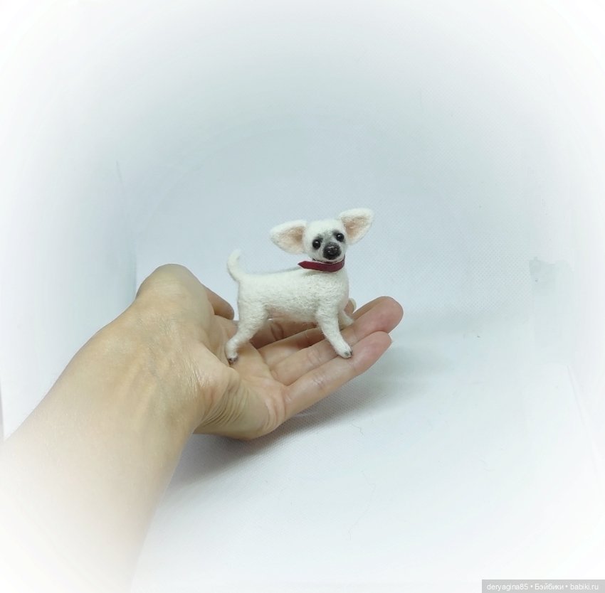 Чихуахуа — Валяные игрушки из шерсти: сухое валяние (фото 2)