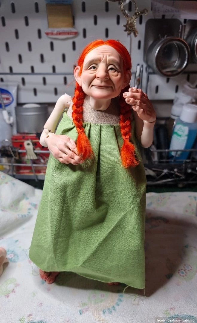 Будуарные бабушки — Авторские шарнирные куклы своими руками: лепка (фото 6)