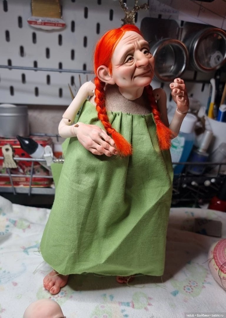 Будуарные бабушки — Авторские шарнирные куклы своими руками: лепка (фото 5)