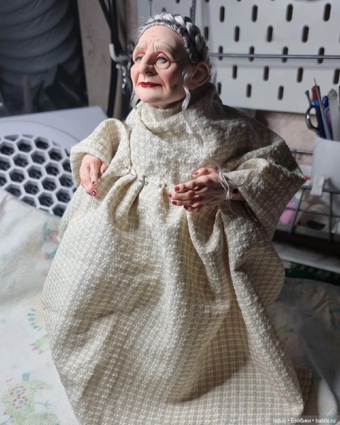 Будуарные бабушки — Авторские шарнирные куклы своими руками: лепка (фото 7)