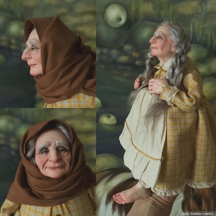 Бабушки в образах — Авторские шарнирные куклы своими руками: лепка (фото 6)