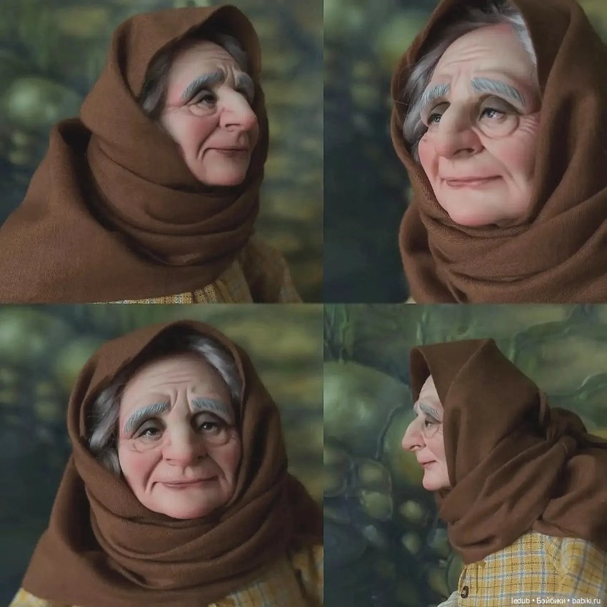 Бабушки в образах — Авторские шарнирные куклы своими руками: лепка (фото 7)